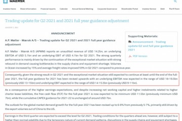 集运市场迎来超级旺季行业巨头纷纷上调全年业绩预测